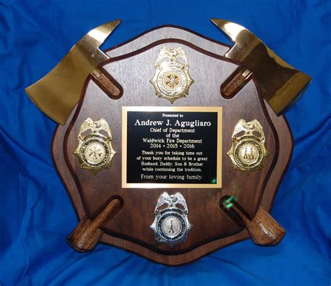 Custom Firefighter Plaques & Awards | Fire Department Plaques