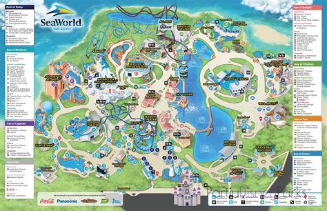 Theme Park Brochures SeaWorld Orlando Map 2021 - Free Download - Theme ...