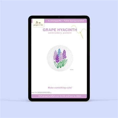 Grape Hyacinth - PDF pattern