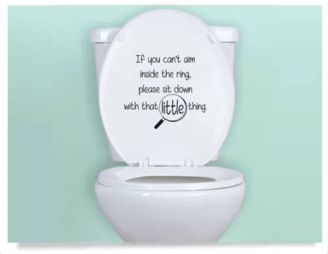 Toilet Decal, Funny Sayings for Toilet Seat, If You Sprinkle Sticker ...