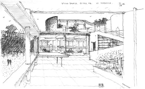 Le Corbusier Villa Savoye Sketch