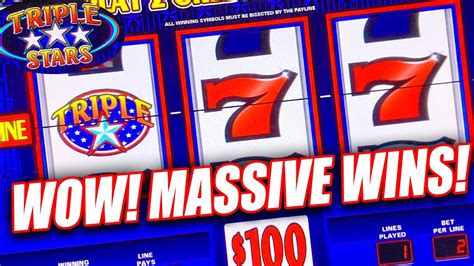 AMAZING JACKPOT WINS ON HIGH LIMIT TRIPLE STARS SLOT MACHINE BIG BETS ...