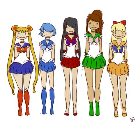 Sailor Senshi Body Types by UnoXi on DeviantArt