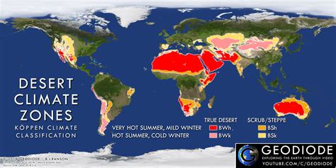 The Desert Zones of Planet Earth | Tropical rainforest climate, Desert ...