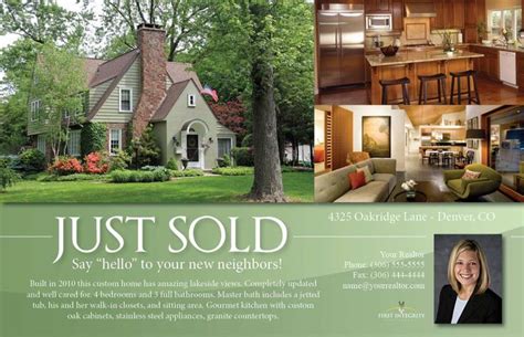 Just Sold Postcard 1 | Real estate postcards, Real estate, Real estate ...