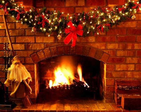 Christmas Fireplace Backgrounds - Wallpaper Cave