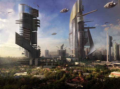 by Christian Quinot | Futuristic city, Sci fi city, Sci fi concept art