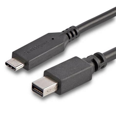 StarTech.com 6 ft. (1.8 m) USB-C to Mini DisplayPort Cable - 4K 60Hz ...