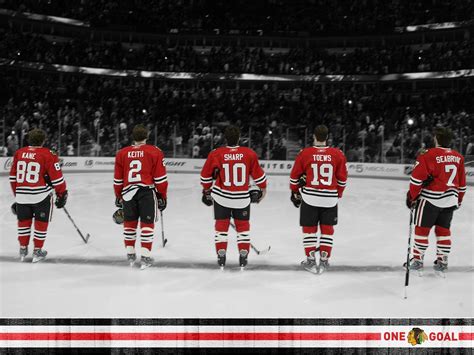 Five red-and-white ice hockey jerseys, Chicago Blackhawks, ice hockey ...