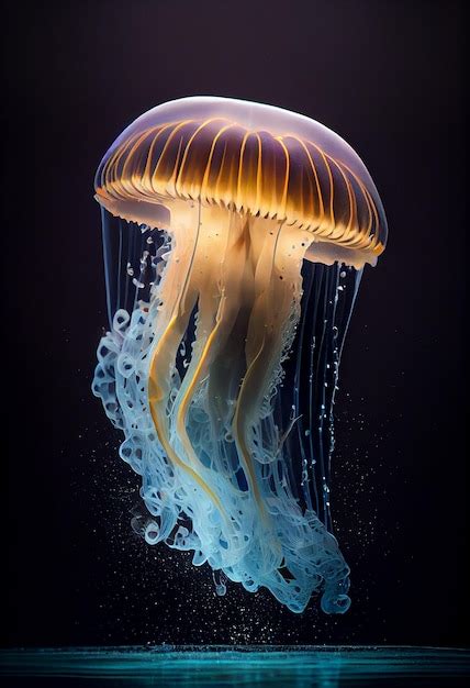 Premium Photo | Realistic Detailed 3D Colorful Jellyfish