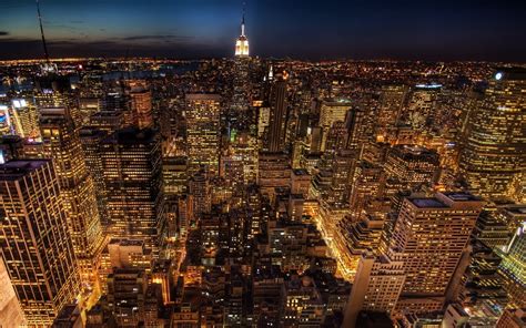 New York at Night Wallpaper - WallpaperSafari