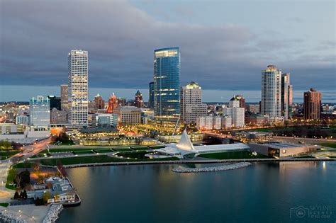 Downtown Milwaukee City Skyline