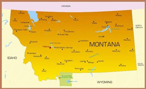 Montana City Map | Large Printable High Resolution and Standard Map ...