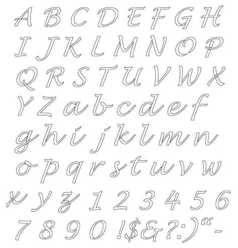 Free Printable Alphabet stencils | Lettering Stencils Free Printable ...