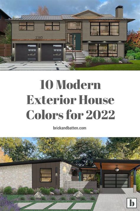 10 Modern Exterior House Colors for 2022 | brick&batten | Exterior ...