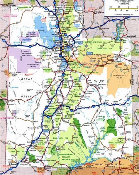 Utah Road Map Printable - Free Printable Maps