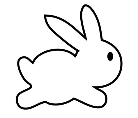 Bunny Rabbit Outline - ClipArt Best