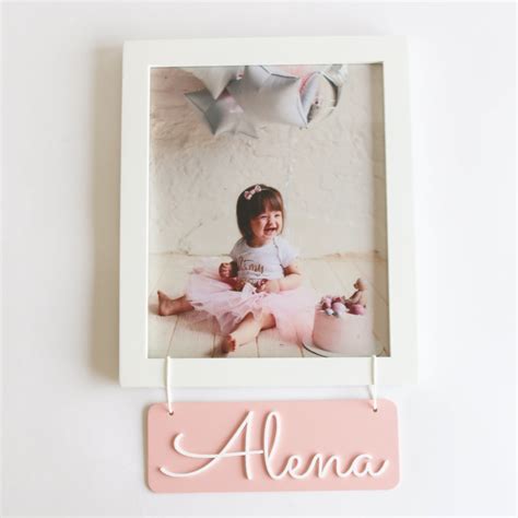 Personalized Name Frame - Pink – The Tiny Trove