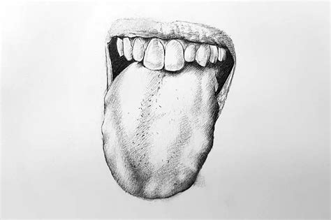 Realistic Tongue Drawing