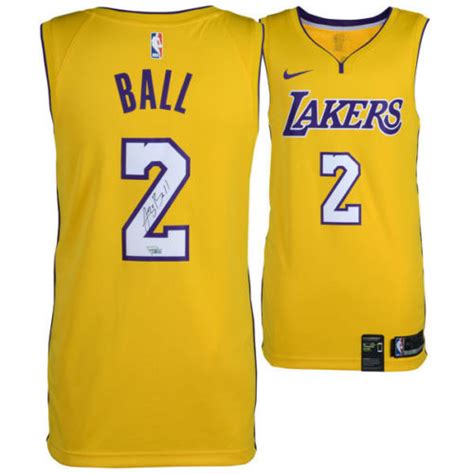 Lonzo Ball Signed Los Angeles Lakers Jersey (Fanatics Hologram ...