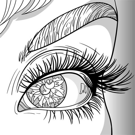 Printable Eye Coloring Page