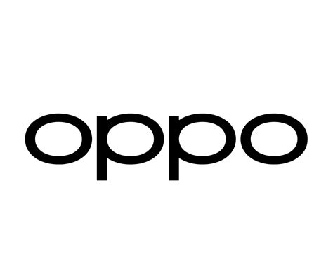 Oppo Brand Logo Phone Symbol Black Design Chinese Mobile Vector ...