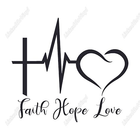 Design Free Faith Hope Love SVG Files - LinkedGo Vinyl