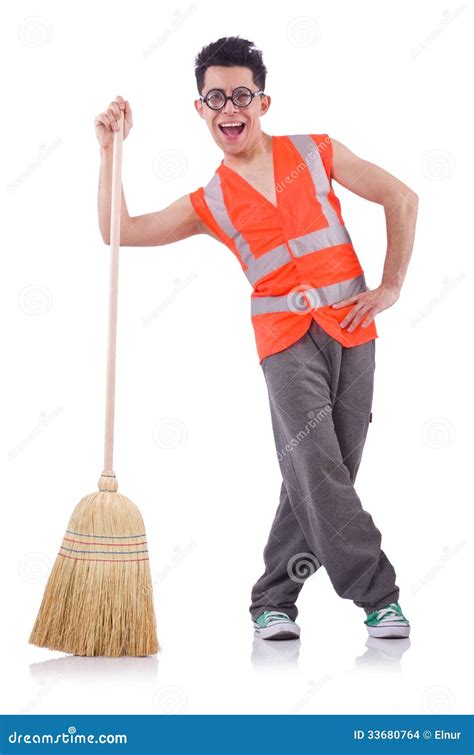 Funny Janitor Stock Images - Image: 33680764