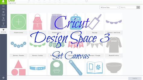 Set Canvas in Cricut Design Space 3 tutorial - YouTube