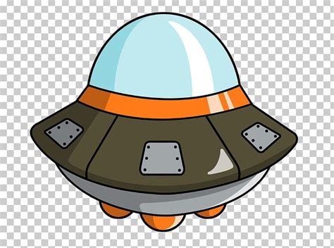 an orange and white space ship with black dots on it