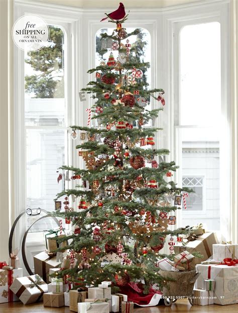 Pottery Barn Nostalgia Tree | Christmas decorations rustic, Rustic ...