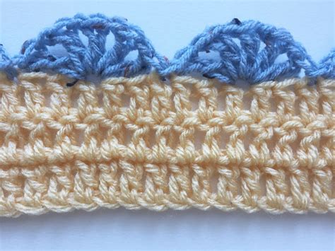 Simple Shell Stitch Crochet Edging Pattern