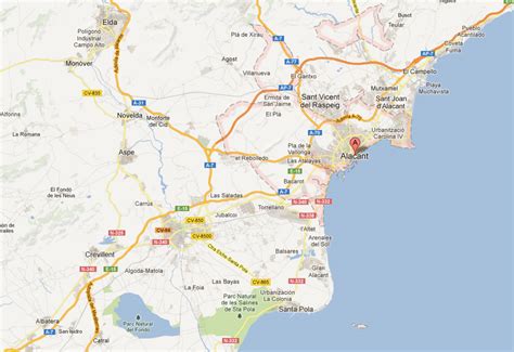 Alicante Map - Spain