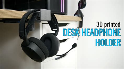 3D printed desk Headphone holder - YouTube