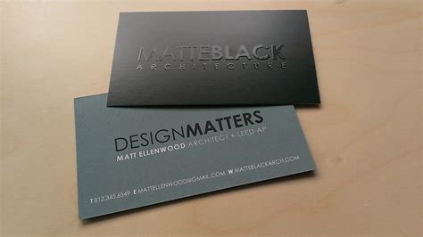 BUSINESS CARDS! — MATTE BLACK ARCHITECTURE BLOOMINGTON INDIANA ARCHITECT