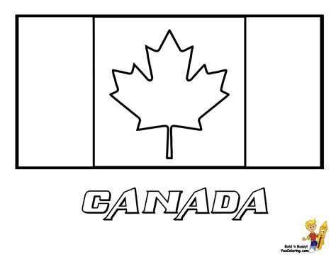 Gambar Canada Flag Coloring Page Canadian Provinces Flags Color ...