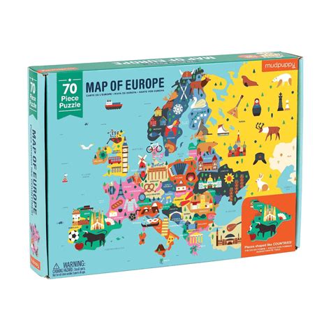 Map Of Europe Geography Puzzle - Mudpuppy