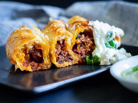 Black Garlic & Spiced Lamb Borek | GradFood