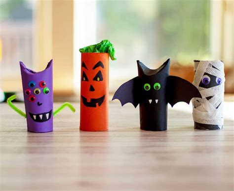 Halloween Decorations Made From Toilet Paper Rolls Roll Mummy Craft For ...