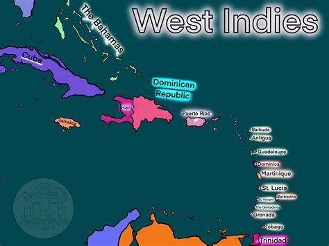 West Indies Map - Once Upon a Homeschooler