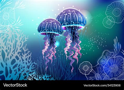 Neon Rainbow Jellyfish