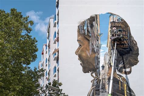 Incredible Mural in Berlin Looks Like Double Exposure Photography