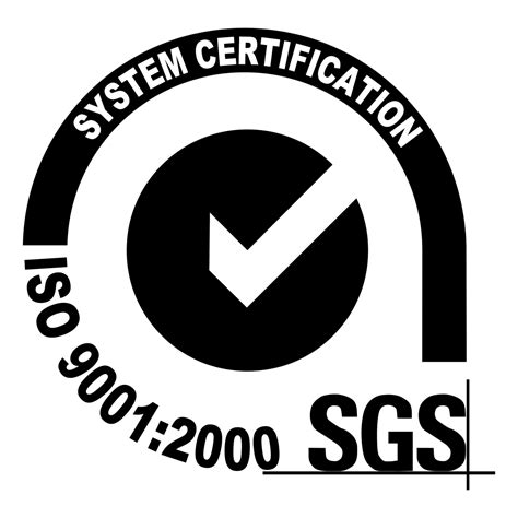 ISO 9001 2000 SGS Logo Black and White – Brands Logos