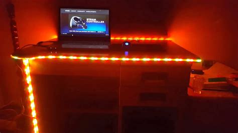 LED lights for my gaming table - YouTube