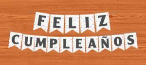 Letras de 【Feliz Cumpleaños】📒 GRATIS - para recortar 🥇