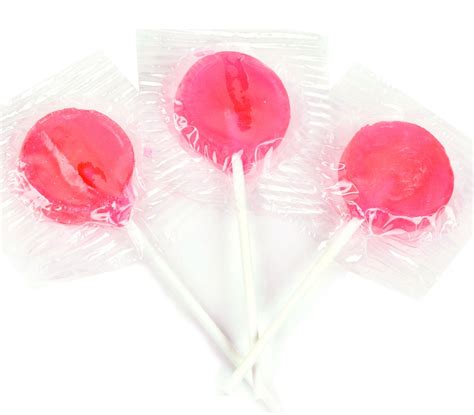 Baby Pink Lollipops - Strawberry • Lollipops & Suckers • Bulk Candy ...