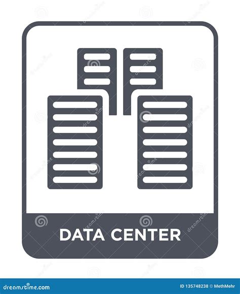 Data Center Icon in Trendy Design Style. Data Center Icon Isolated on ...