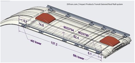 Ford Transit 148 Roof Rack - Extended – DIYvan