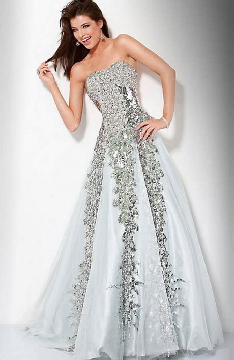 Silver prom dresses - Natalie