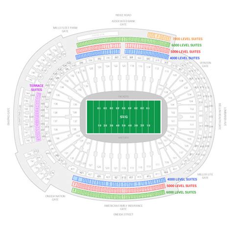 Lambeau Field Seating Chart Concert | Cabinets Matttroy